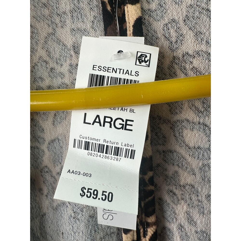 Bar III Women’s Animal Print Boyfriend Blazer Jacket - Size Large - NWT - Picture 8 of 11